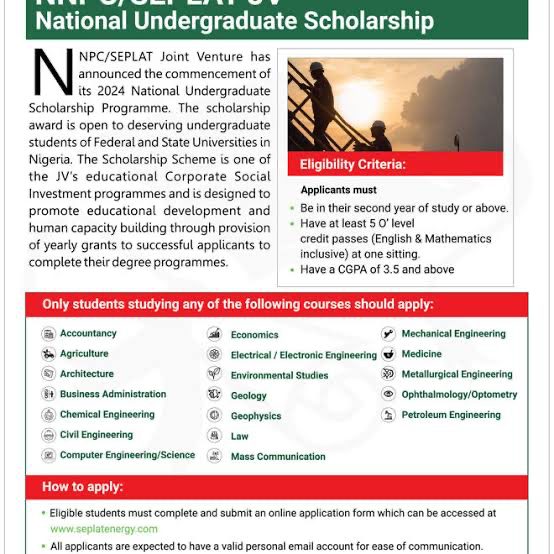 (2026) Seplat Scholarship: Application Form, How to Apply, Requirements
